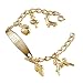 Personalized 14K Gold-Plated Child's ID Charm Bracelet