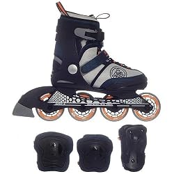 K2 SPORTS Junior  Merlin Skates with Elbow and Wrist Pads