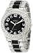 XOXO Women's XO5471 Silver-Tone with Black Epoxy Analog Bracelet Watch