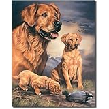 Joanne Graham Golden Experience Retriever Dogs with Duck Tin Sign Joanne Graham Golden Experience Retriever Dogs with Duck Tin Sign