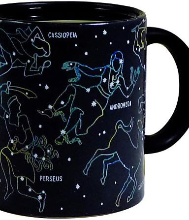 ben 1Piece 10oz Heat Changing Night Star Constellation Mug Ceramic Coffee Cup