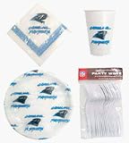 Carolina Panthers 96 Piece Party Pack Plastic Dinnerware Set by Duck House