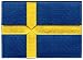 Sweden Flag Embroidered Patch Swedish Iron-On National Emblem