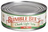 Bumble Bee Foods Chunk Light Tuna in Oil, 5-Ounce Cans (Pack of 48)