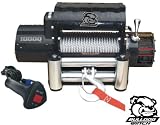 Bull Dog 10,000 lb DC Self Recovery WinchBullDog 10000lb Winch with 5.8hp Series Wound Motor, Integrated Sealed Control Unit, Roller Fairlead, Remote Contol & Wire Rope