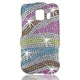 Talon 15165 Full Diamond Bling Phone Shell for LG VS660 Vortex (Rainbow Zeb ....