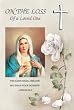 Religious Sympathy Cards - Immaculate Heart of Mary with White Roses - Laminated with Gold Foil Embossed Medal Design - Appropriate Prayer Included
