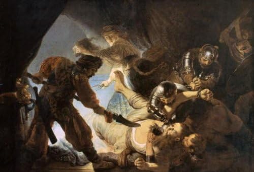 The Blinding of Samson By: Rembrandt Van Rijn 16.938 x 24 Art Giclee Print