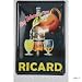 d'étain plaque de métal 20x30 Ricard France signe signes publicitaires Tin Rétro