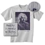 Albert Einstein REALITY IS MERELY AN ILLUSION Adult Grey T-shirt, Large
