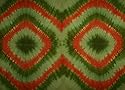 Tie Dye Sarong - Green and Orange Circles