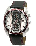 Best sale price for DFactory Men's DFU008YRN Red Label Silver Dial Leather Chronograph Watch. Free Shipping.