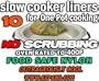 EZ PANS Food Safe Liners Supersized for All Shape Crock Pot Style Slow Cookers - 10 per package