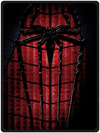 Custom Superhero Spider-Man Supersoft Fleece Blanket 58 Inches x 80 Inches (Large)