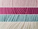 Kokobino Knit Your Own Cot Blanket Knitting Kit (Rasberry Ruffle, 12-48 Months)