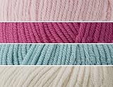 Knit Your Own - cot blanket, knitting kit : RASPBERRY RUFFLE 12-48m