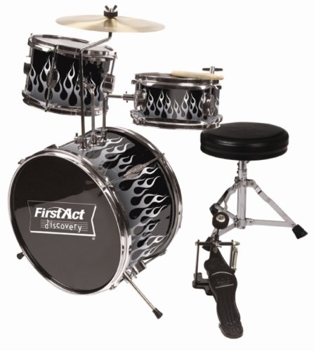 Childrens Toyshop  Musical Instruments : First Act Discovery FD619 5 Piece Drum Set