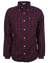 Abercrombie & Fitch Mens Shirt Red Blue Plaid