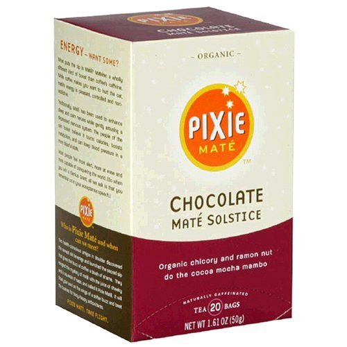 Pixie Mate Tea Bags, Chocolate Mate Solstice, 20-Count Box by Pixie Mate