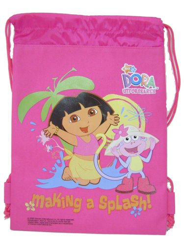 Dora the Explorer Girls Drawstring Backpack Pink
