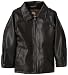 Weatherproof Boys 8-20 Faux Leather Deano,Black,14-16