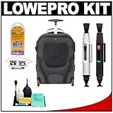 Lowepro Pro Runner x350 AW Digital SLR Camera Backpack Case with Wheels (Bl ....