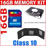 Buy Essential Memory Accessory Kit Include 16GB SDHC Memory (Class 10) + Memory Reader... by Zm