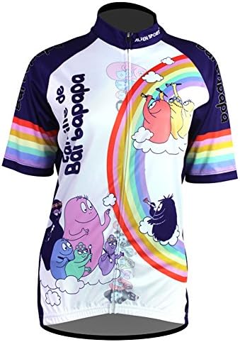 Alien Sportswear Breathable Short Sleeve Cycling Jersey Bike Shirt Bicycle Top for Woman