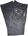 Men's Affliction Jeans Los Angeles Unfinished Indigo Denim Cooper Relaxed Boot Cross on Back Pocket