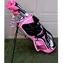 New Ladies Complete Golf Clubs Set Latest 2010 Technology Drivers, Hybrid, Irons, Putter Bag Amazing Cherry Pink Color Beautiful $799 Retail