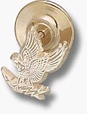 Air Force Academy Falcons Falcon 1/2 Lapel Pin - 10KT Gold Jewelry