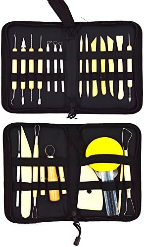 Bokit 25pcs Clay Hole Cutters Carve Tools, Ceramic Tools, Pottery Tools