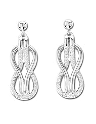 14k Gold Infinity Diamond Earrings with 0.24ct of Diamonds