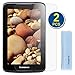 GTMax 2-Pack Premium HD Guard Film Clear LCD Screen Protector for Lenovo IdeaTab A1000 7'' / 7 Inch Android Tablet with Microfiber Cloth