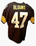 Mel Blount Autographed Pittsburgh Steelers Throwback Black Jersey