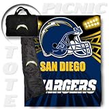 San Diego Chargers ""Tote A Long"" NFL Picnic Blanket by Northwest (50""x60"")