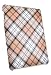 Brown Plaid Fabric Cloth Snap On Hard Shell Case for the Apple iPad WiFi 3G 16GB 32GB 64GB