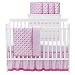 Polka Dot 4-pc. Crib Set - Pink