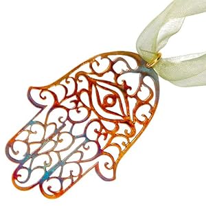 Hamsa Ornament on Ribbon