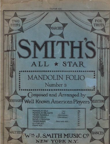 Smith's All Star Mandolin Folio (Wm. J. Smith Mandolin Club Folios, 3)