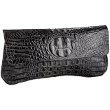Jalda Croc-Embossed Eden Clutch