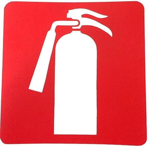 7 EACH: FIRE EXTINGUISHER STICK ON SIGN FOR INDOOR AND OUTDOOR (2 EACH: 6X6 INCHES, 5 EACH: 3X3 INCHES)