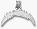 San Diego Chargers 1/2" "Lightning Bolt" Pendant - Sterling Silver Jewelry