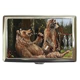 Limited Edition Violano Cigarette Money Case Bears Drinking Beer
