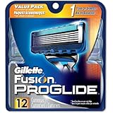 Gillette Fusion ProGlide Manual Men's Razor Blade Refills, 12 Count