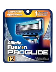 Health and Beauty: Gilete Fusion ProGlide - 12 Refill Cartridges - Gillette