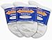 Extra-Wide Medical (Diabetic) Quarter Socks for Men and Women (6-11 (Women), White)