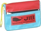 JIBミニ<strong>クラッチバッグ</strong>(ワッペン) レッドライトブルー ネーム入れ可