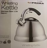 3.5L Silver Stainless Steel Lightweight Whistling Kettle For Gas Electric Hobs