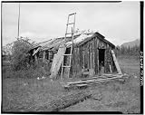 Historic Photo Town of Chisana First N. P. Nelson Cabin, Chisana, AK